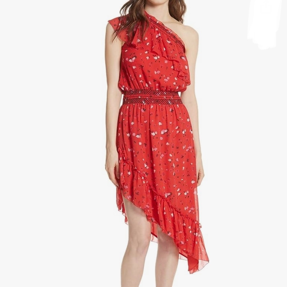 Joie Hafsa Silk One Shoulder Dress - Picture 3 of 6